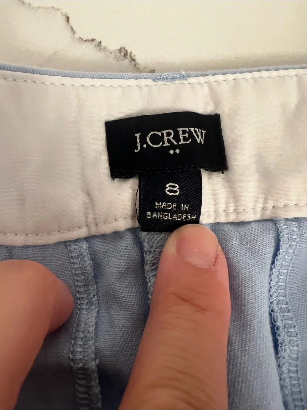 J Crew Factory Classic Women's Light Blue Chino Shorts
